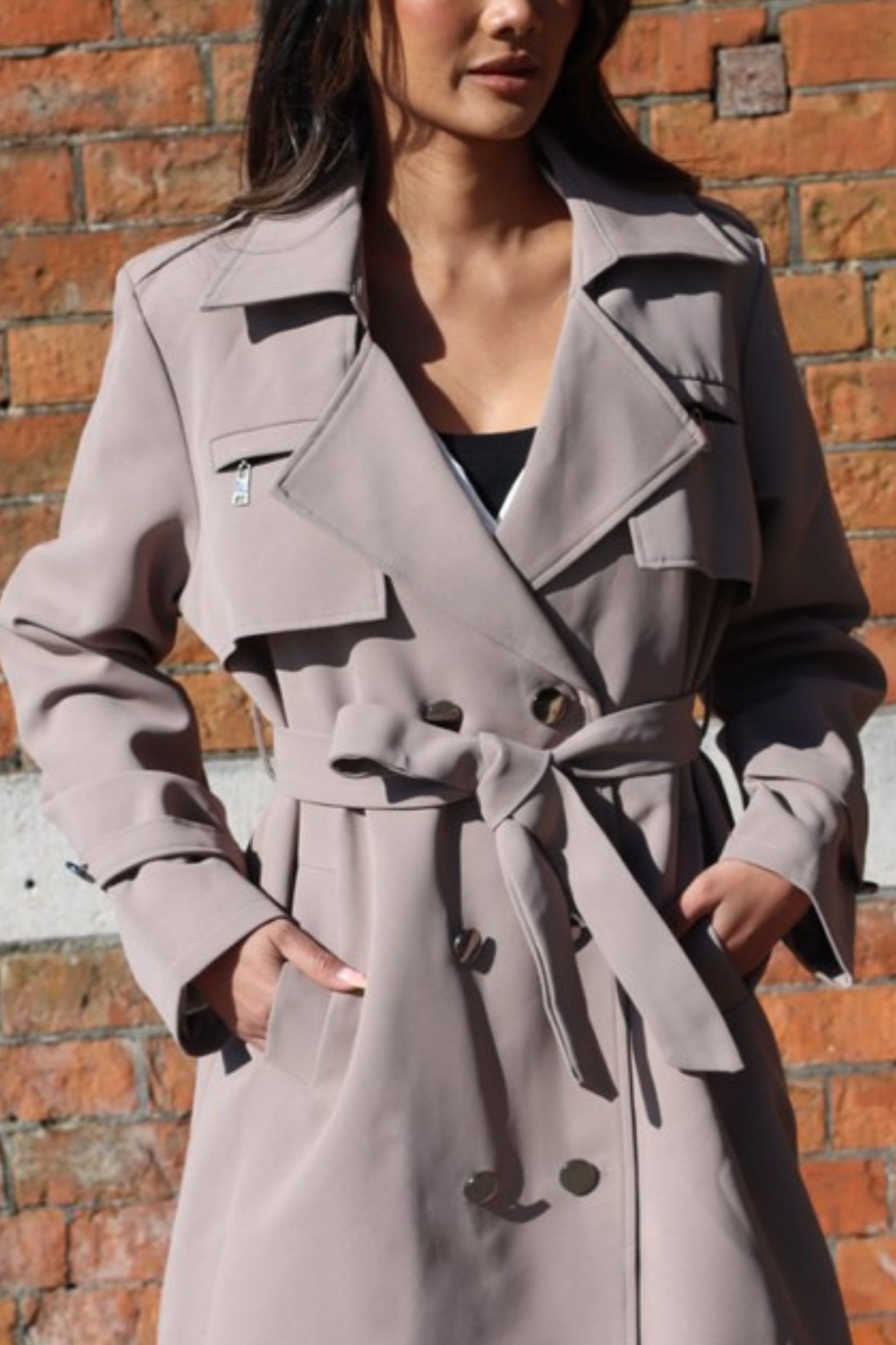 Rosanne Trench Taupe