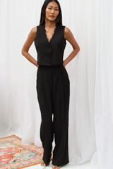 Sindee Shimmer Trousers Black