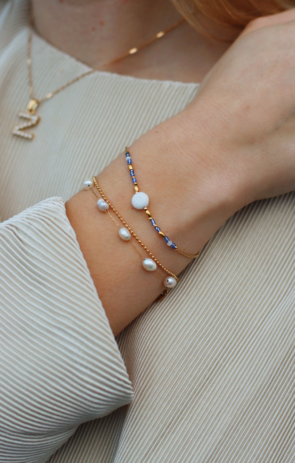 Mel Dainty Double Bracelet ( Colours )
