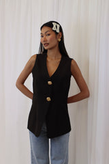 Karrie Waistcoat Black PRE ORDER