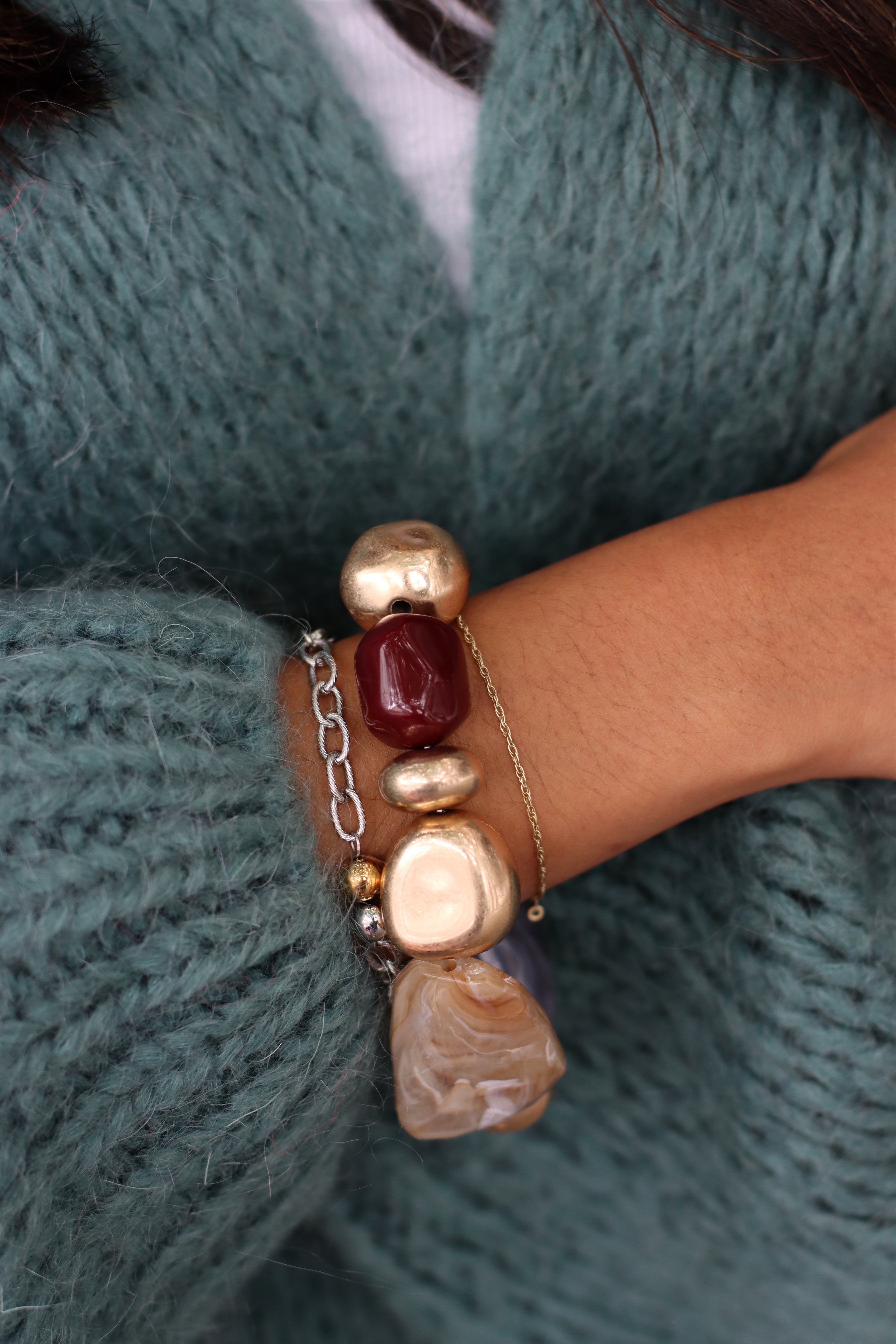 Elle Chunky Beaded Bracelet COLOUR 1