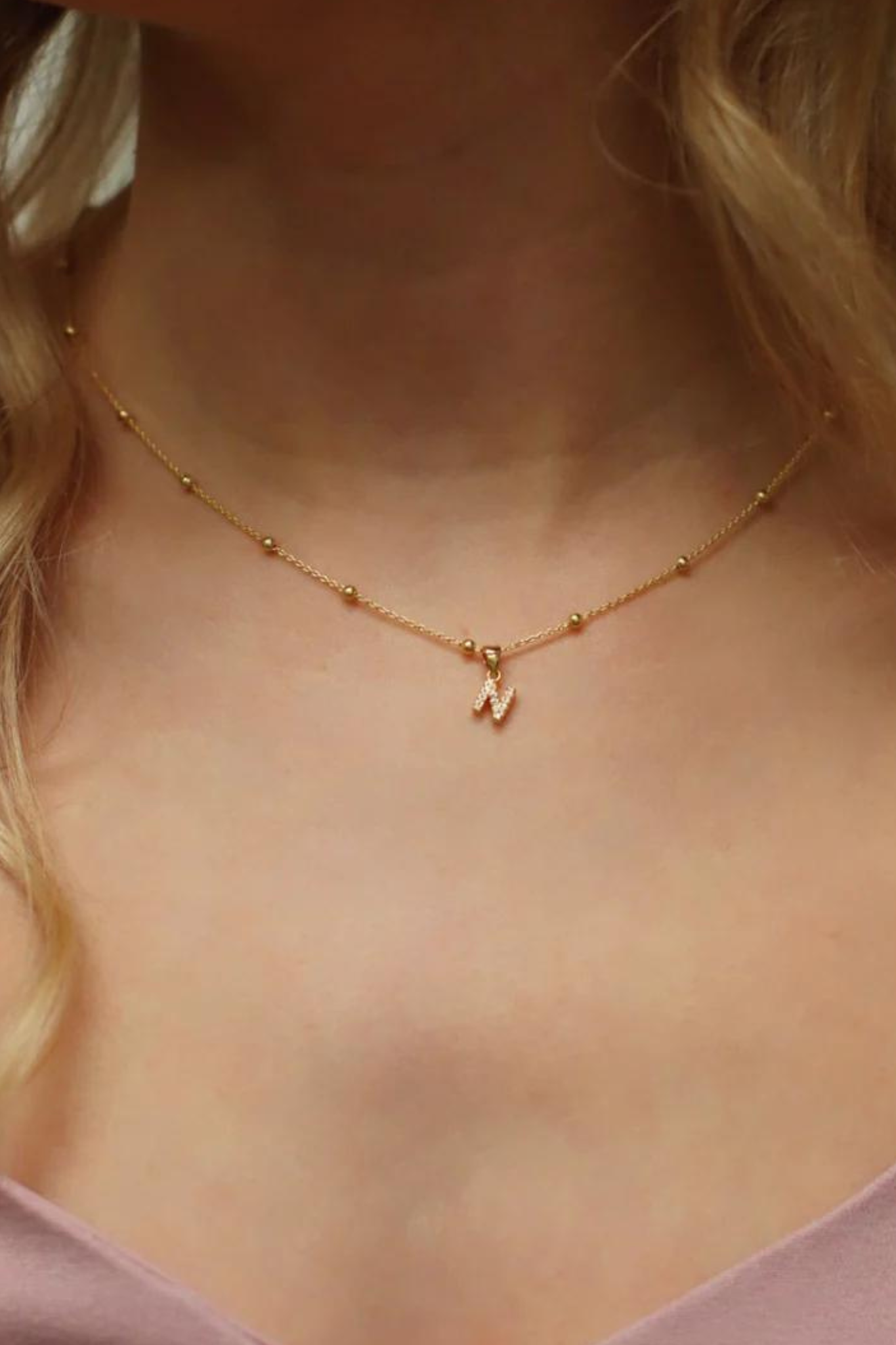 Letter Pendant Necklace