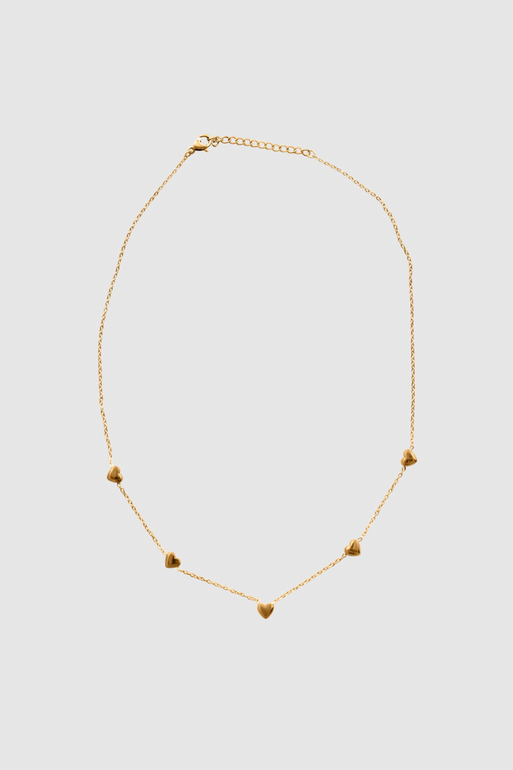Dainty hearts chain necklace