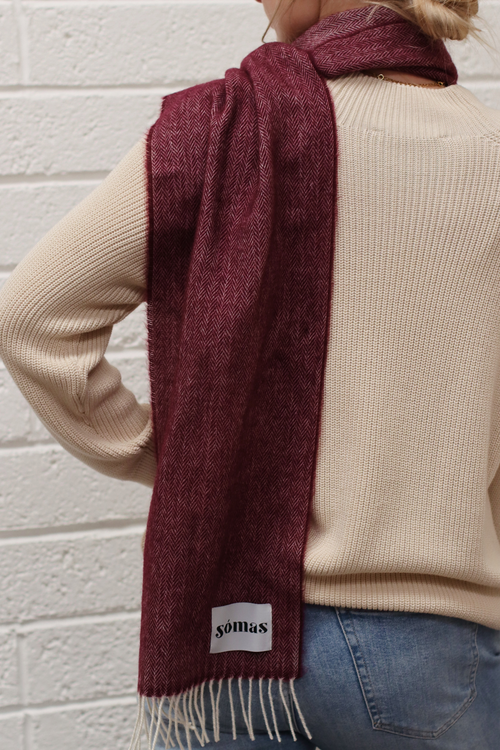 MERINO SCARF ORCHID