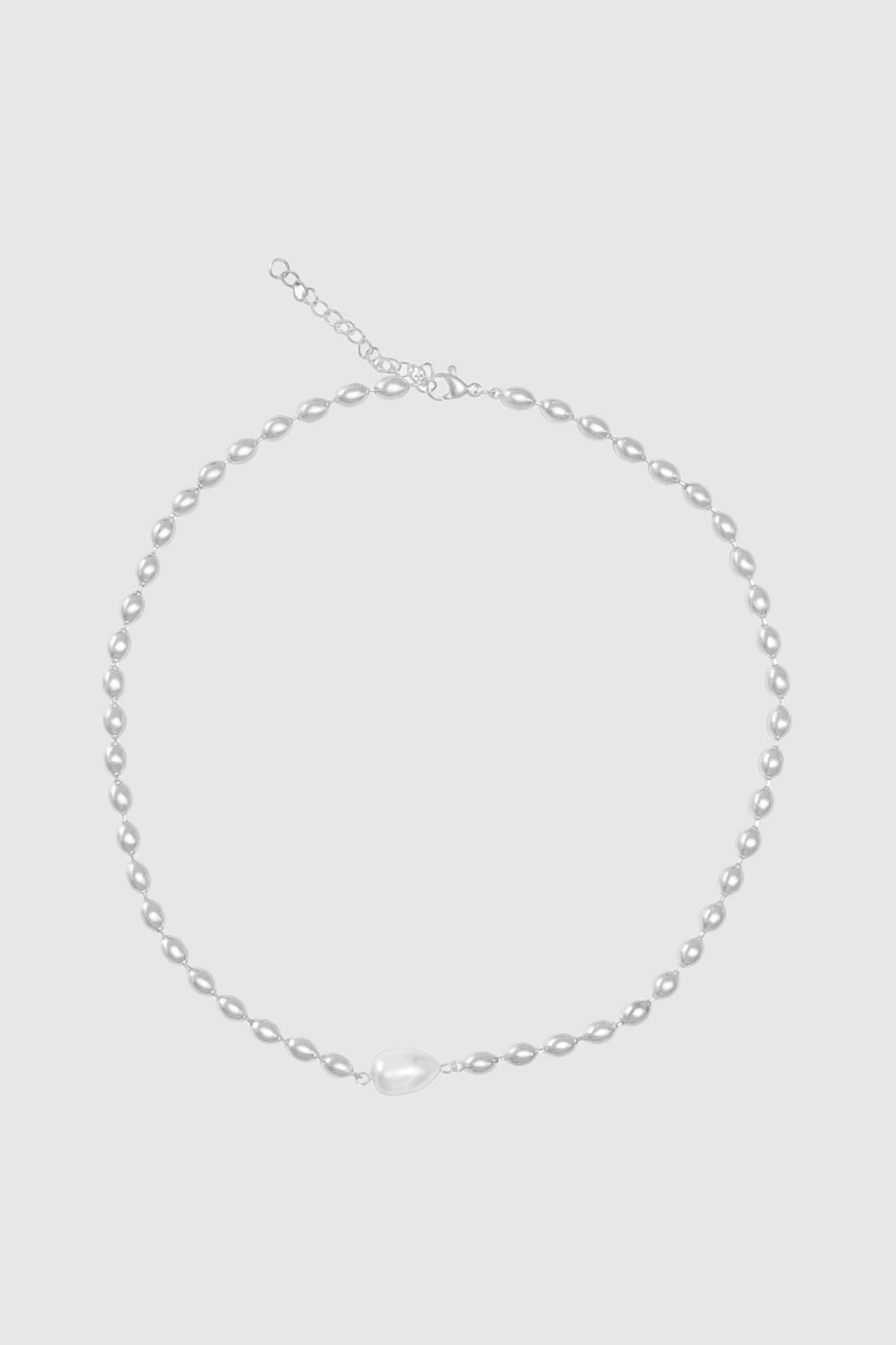 Beaded Pearl Pendant Necklace