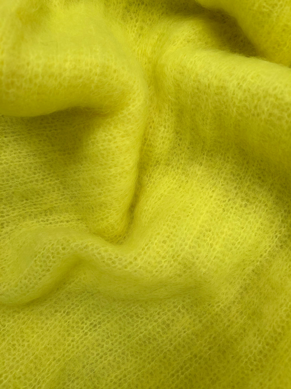 KELLY MOHAIR BLEND SWEATER NEON YELLOW
