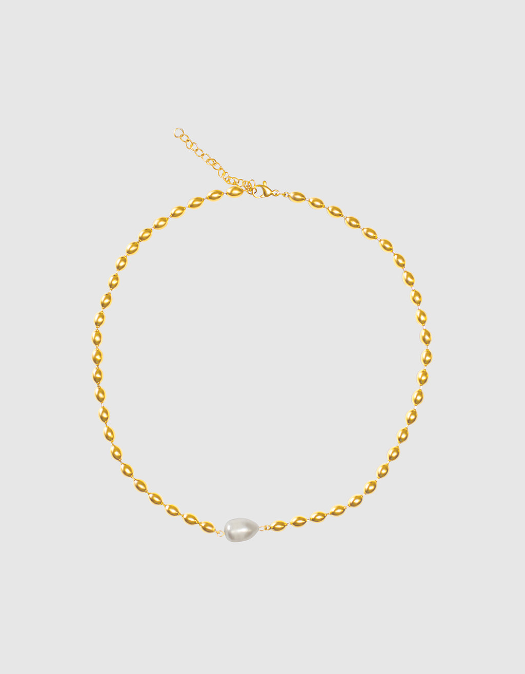 Beaded Pearl Pendant Necklace