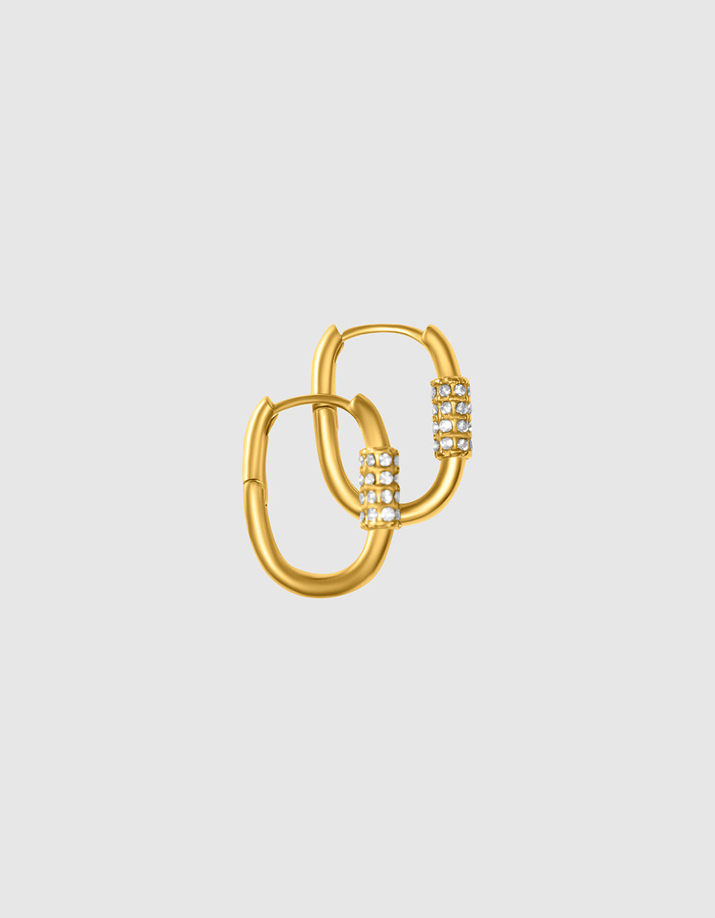 Locket Mini Hoops Gold Colour
