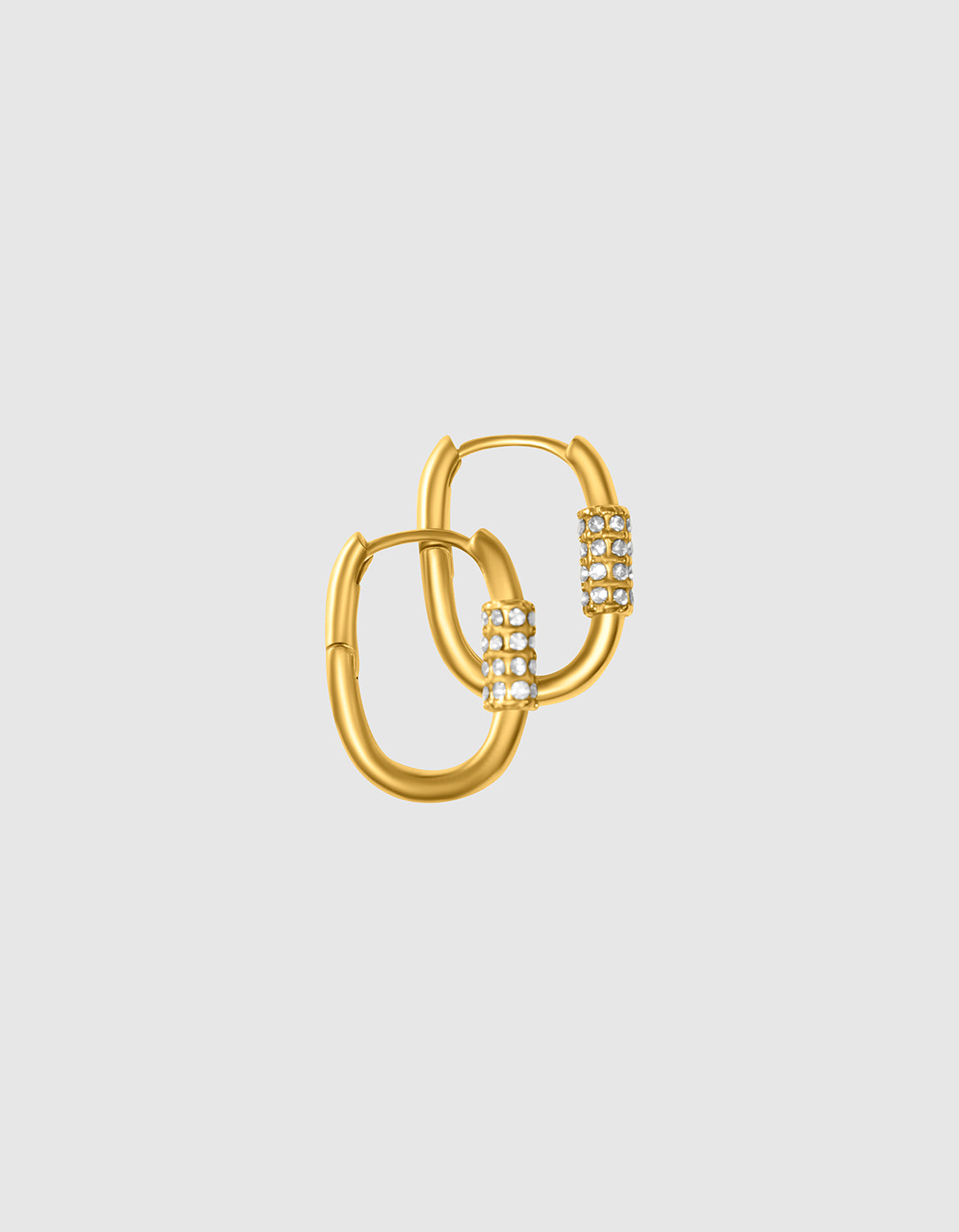 Locket Mini Hoops Gold Colour
