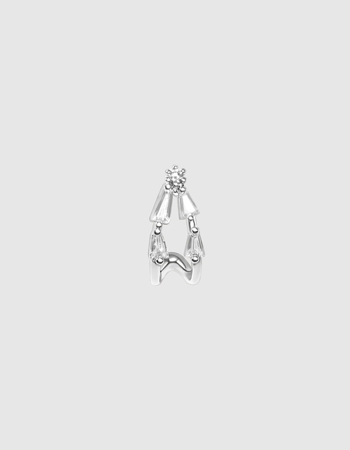 VS Half hoop silver colour