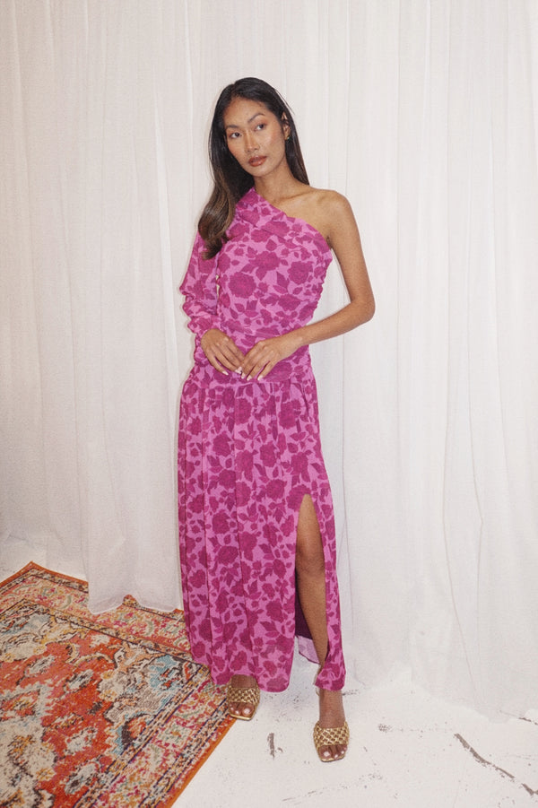 Solace Floral Dress Purple