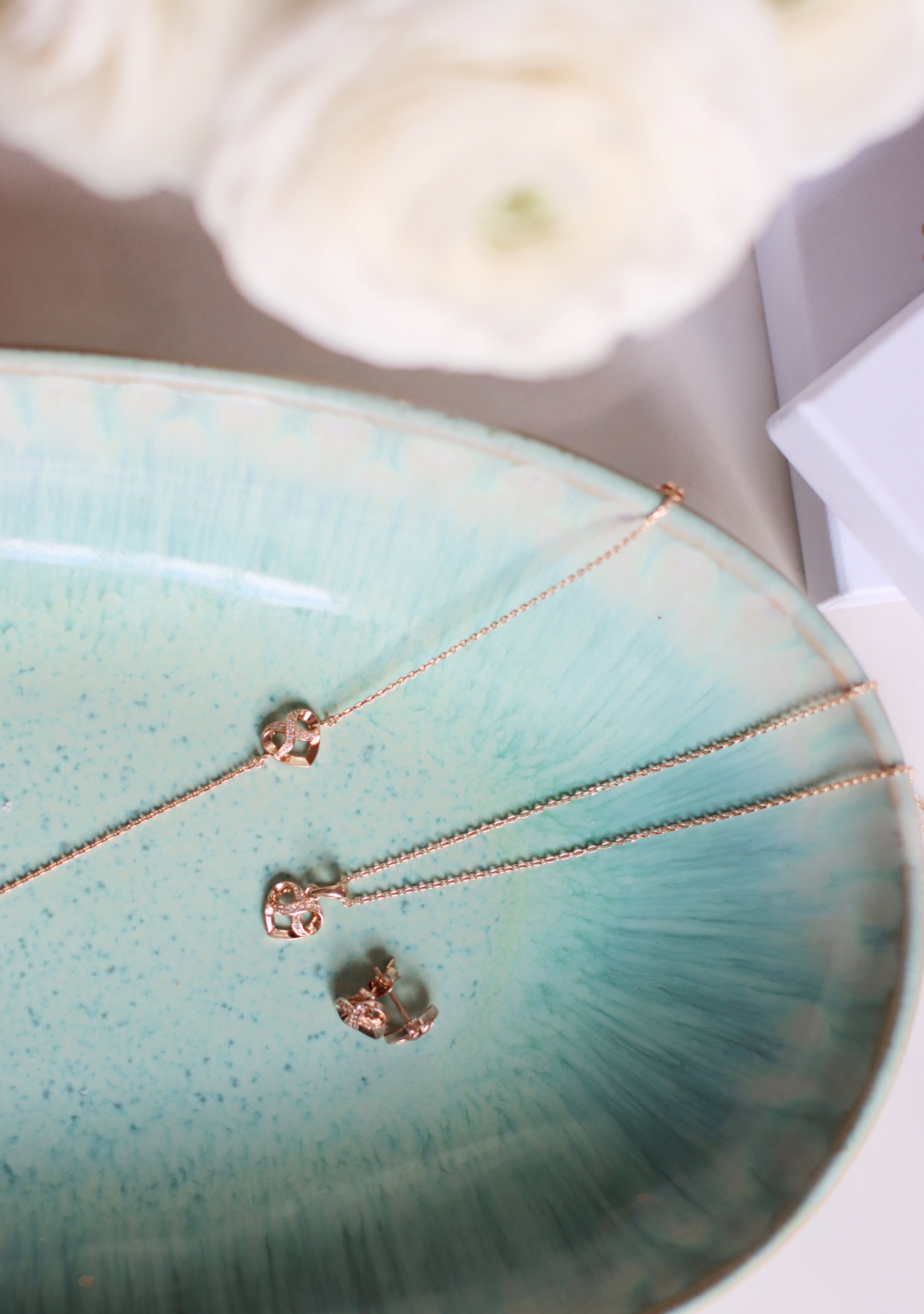 Violet Eternal Hearts Gold Filled Heart Bracelet