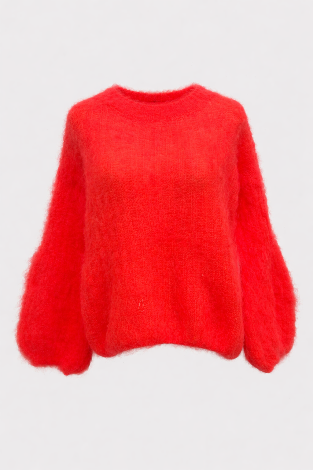KELLY MOHAIR BLEND SWEATER NEON CORAL