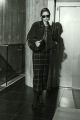 Riri Cropped Velvet Bomber Black