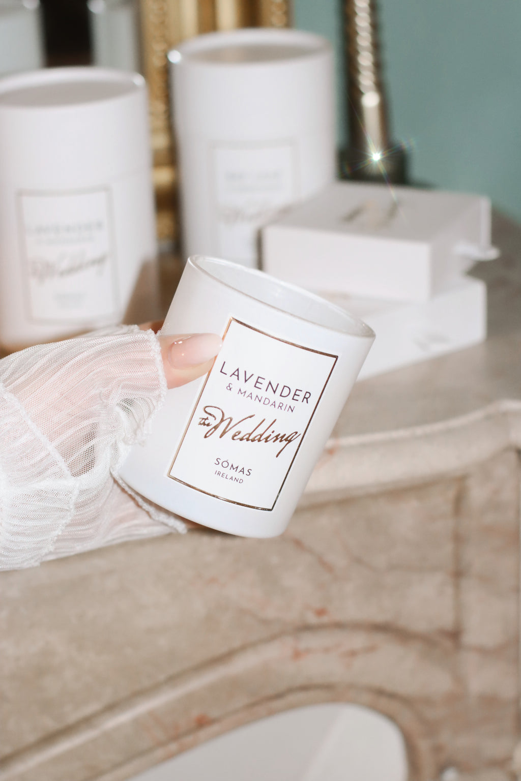WEDDING CANDLE LAVENDER & MANDARIN