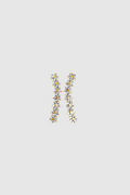 Vaida Floral Earring Cuff Silver