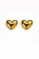 Elsie Large Heart Earrings