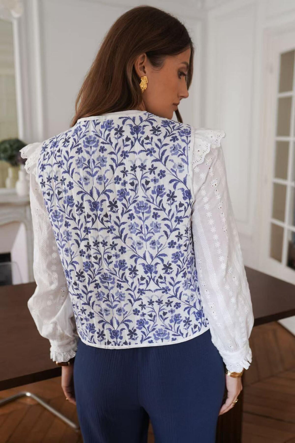 Leste Floral Quilted Vest