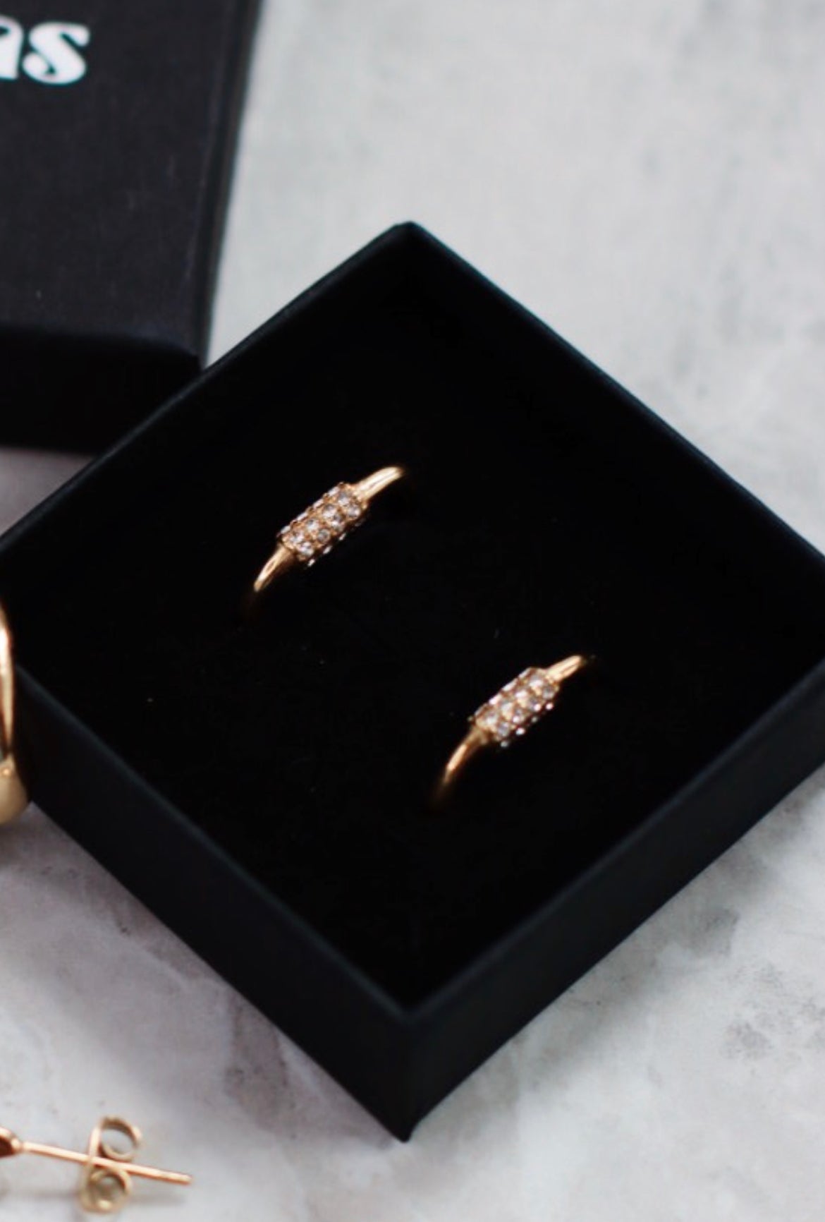 Locket Mini Hoops Gold Colour