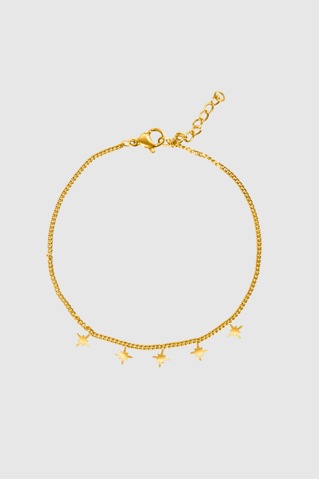 Dainty star chain bracelet