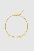 Dainty star chain bracelet