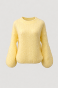 KELLY MOHAIR BLEND SWEATER BUTTER YELLOW