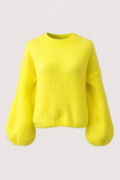 KELLY MOHAIR BLEND SWEATER NEON YELLOW