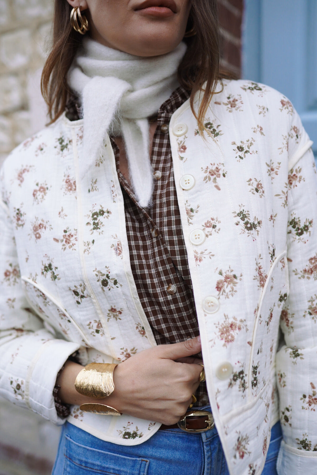 Lenni Floral Quilted Jacket