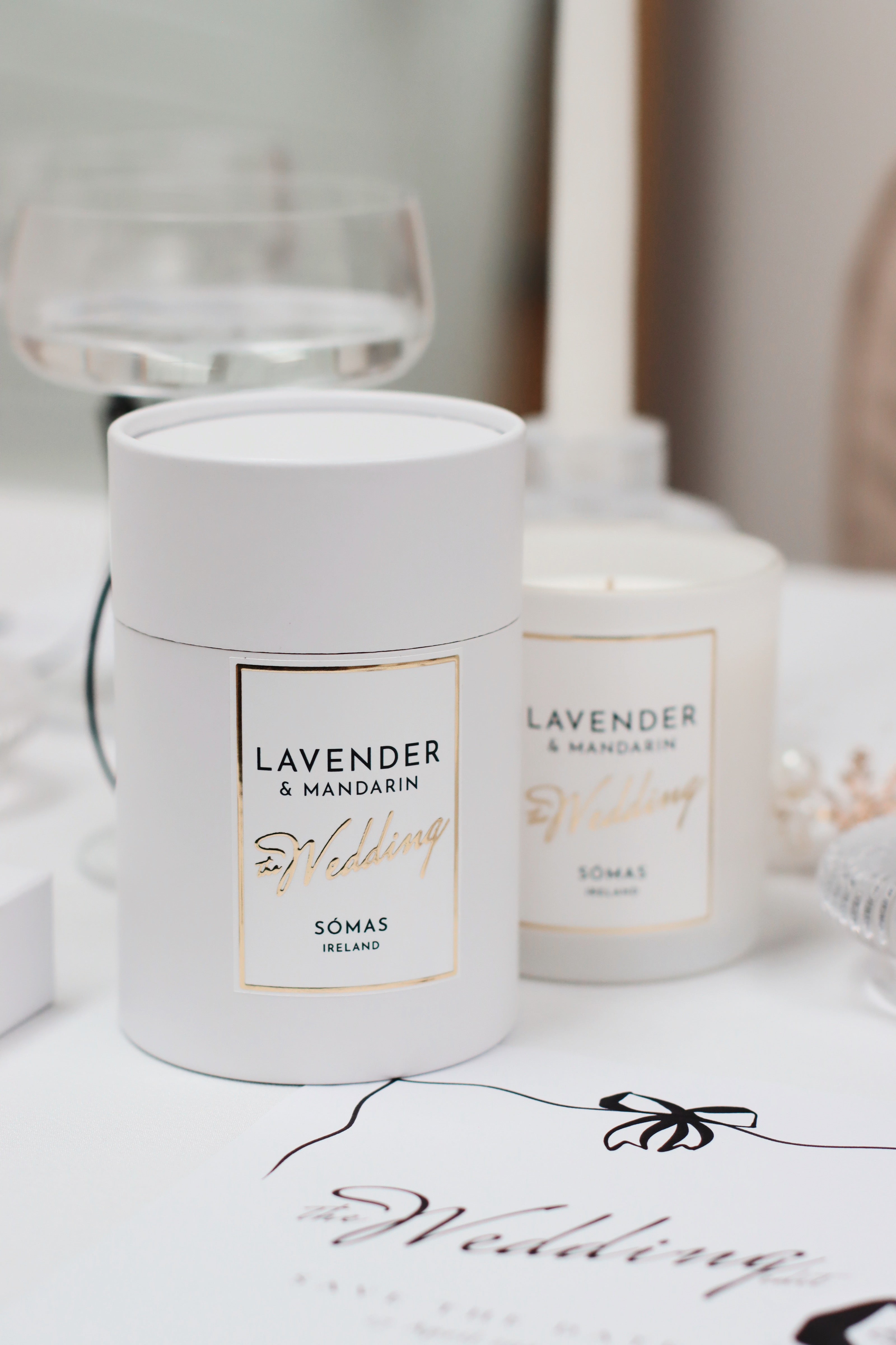 WEDDING CANDLE LAVENDER & MANDARIN