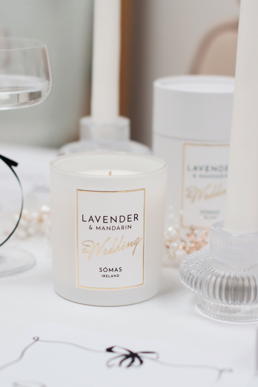 WEDDING CANDLE LAVENDER & MANDARIN