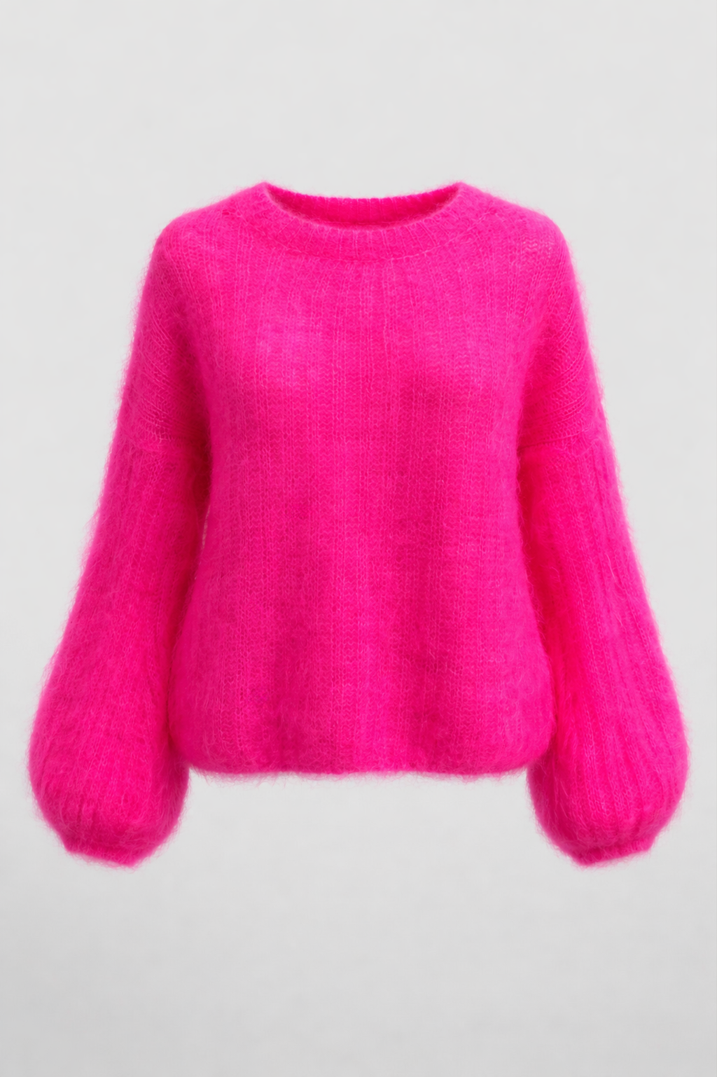 KELLY MOHAIR BLEND SWEATER NEON PINK
