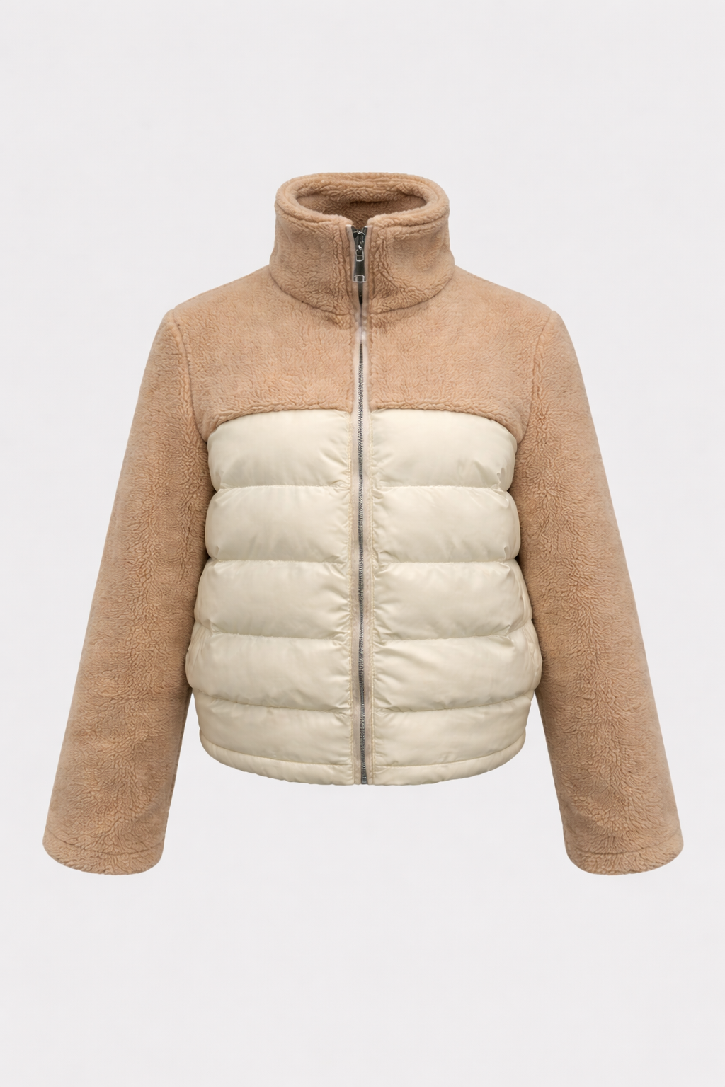 Gia Reversible Teddy Puffer Jacket Carmel