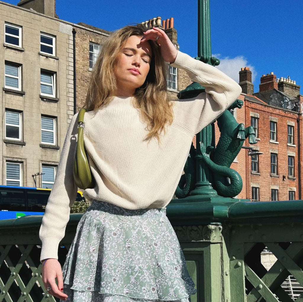KENSINGTON RIBBED JUMPER ECRU