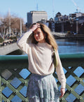 KENSINGTON RIBBED JUMPER ECRU