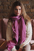 MERINO SCARF FUCHSIA