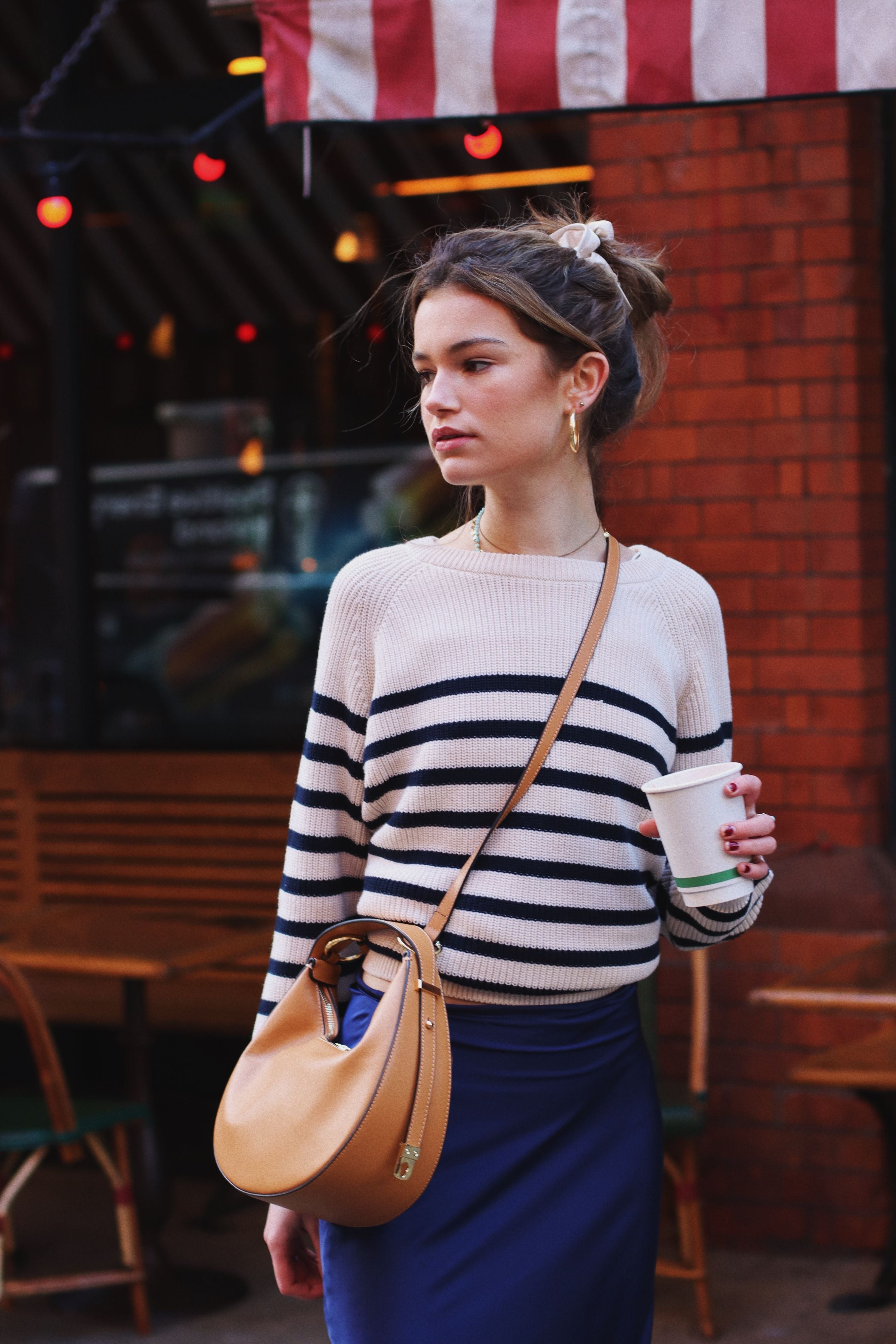 BRETON HAYFIELD RIBBED JUMPER NUDE