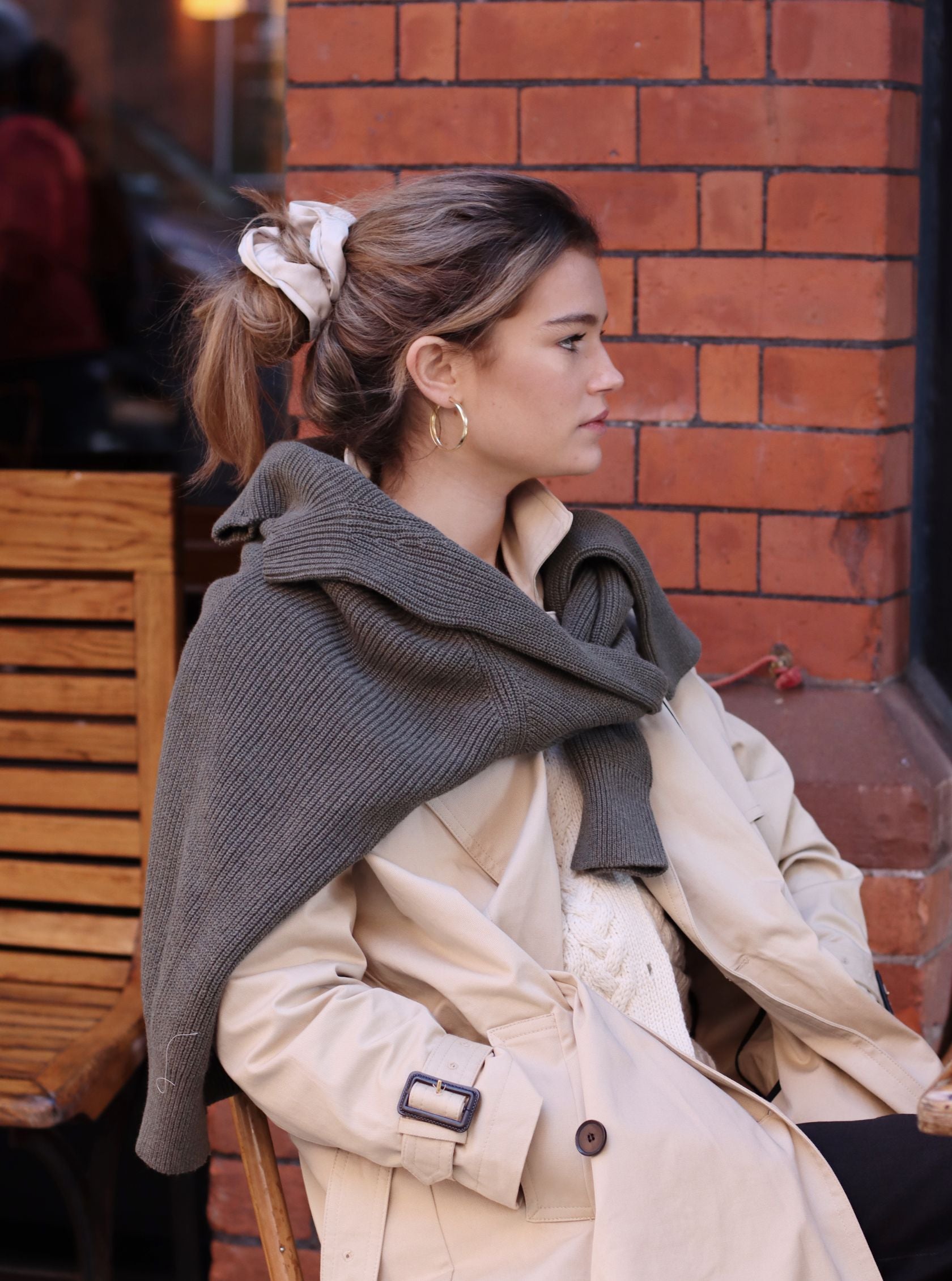 KENSINGTON RIBBED JUMPER KHAKI